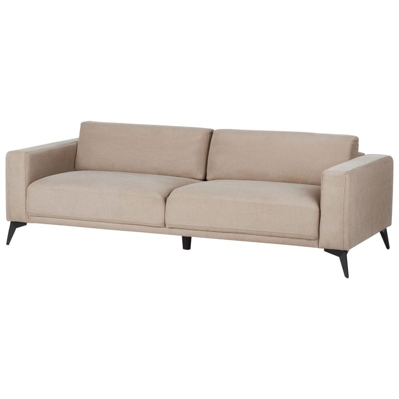 3-sits soffa Ange - Beige, svart/Polyester - Möbler - Soffa - 3 sits soffa