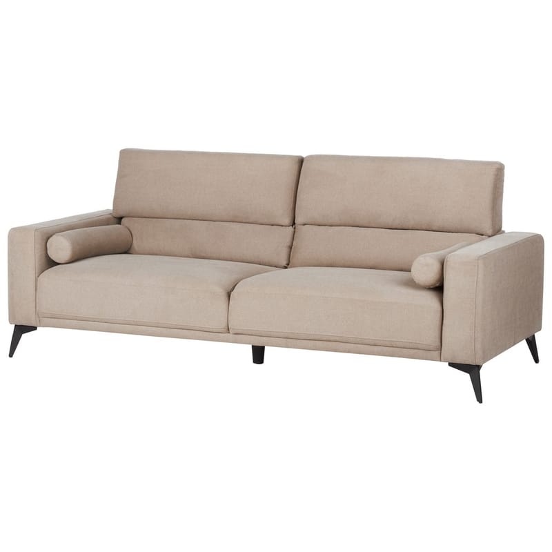 3-sits soffa Ange - Beige, svart/Polyester - Möbler - Soffa - 3 sits soffa
