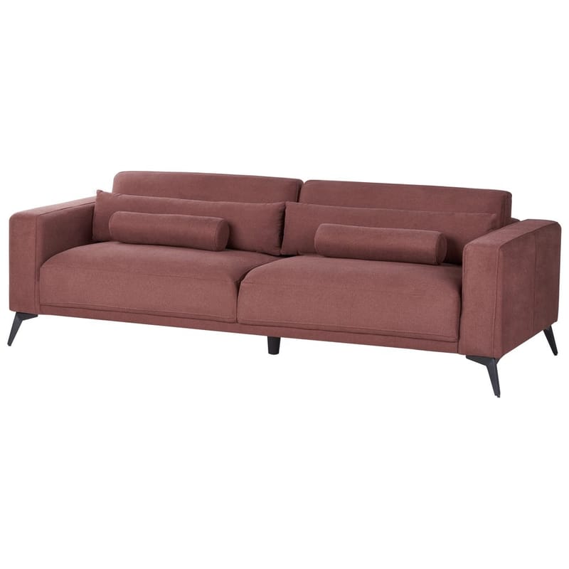 3-sits soffa Ange - Röd, Svart/Polyester - Möbler - Soffa - 3 sits soffa