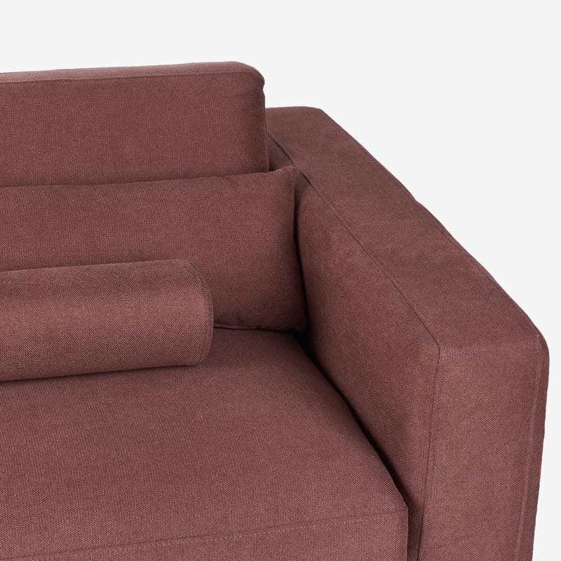 3-sits soffa Ange - Röd, Svart/Polyester - Möbler - Soffa - 3 sits soffa