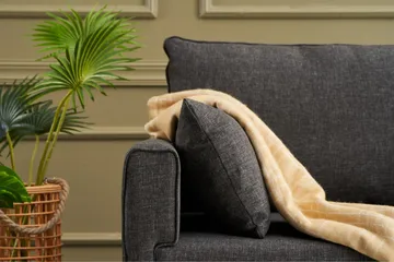 Antigua 3-sits Soffa - Antracit/Natur - Möbler - Soffa - 3 sits soffa