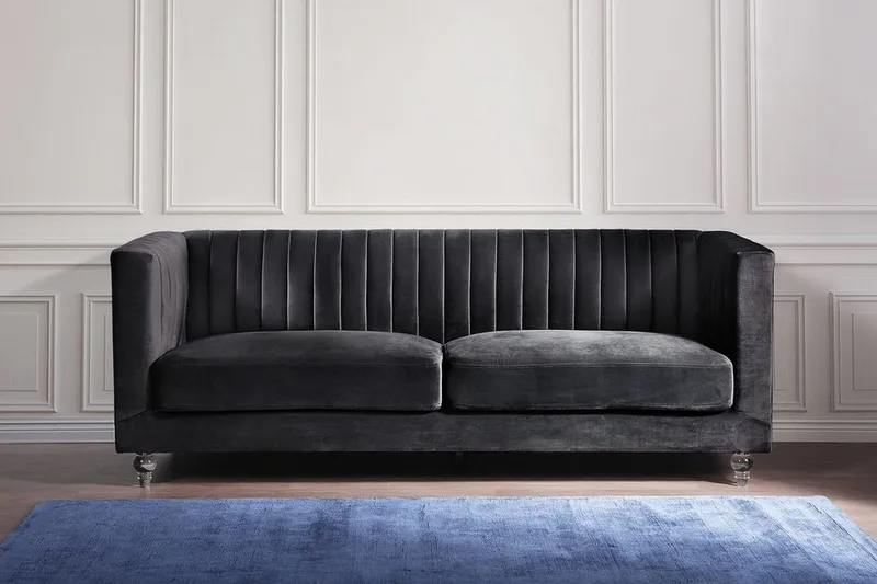 Arvika Soffa 2-4 Sits - Svart - Möbler - Soffa - 3 sits soffa