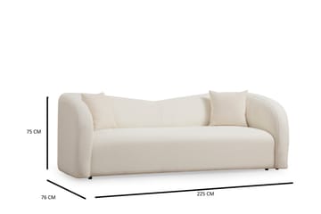 Azoula Soffa 3-sits - Beige - Möbler - Soffa - 3 sits soffa