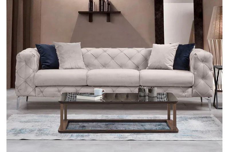 Beachport Soffa 3-sits - Beige - Möbler - Soffa - 3 sits soffa