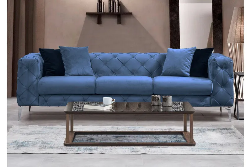 Beachport Soffa 3-sits - Blå - Möbler - Soffa - 3 sits soffa