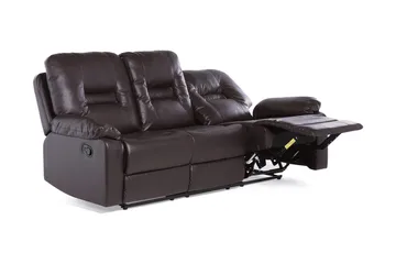 Bergen Soffa 3 Sits - Brun - Möbler - Soffa - Biosoffa & reclinersoffa - 3 sits biosoffa & reclinersoffa