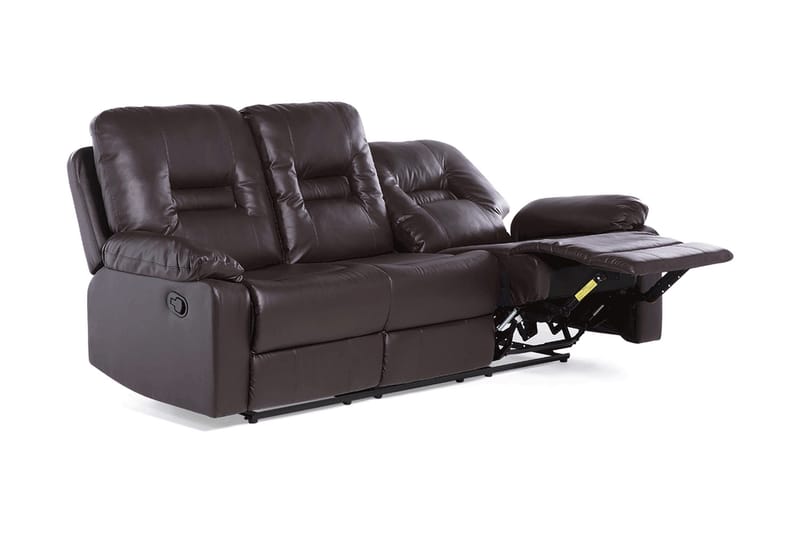 Bergen Soffa 3 Sits - Brun - Möbler - Soffa - Biosoffa & reclinersoffa - 3 sits biosoffa & reclinersoffa