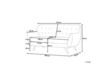 Bodo Soffa 3 Sits - Trä/Natur - Möbler - Soffa - 3 sits soffa