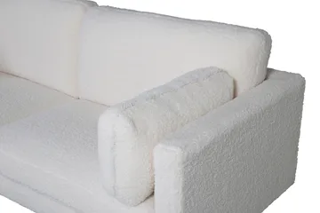 Boom 3-sits soffa, teddymaterial - Vit - Möbler - Soffa - 3 sits soffa