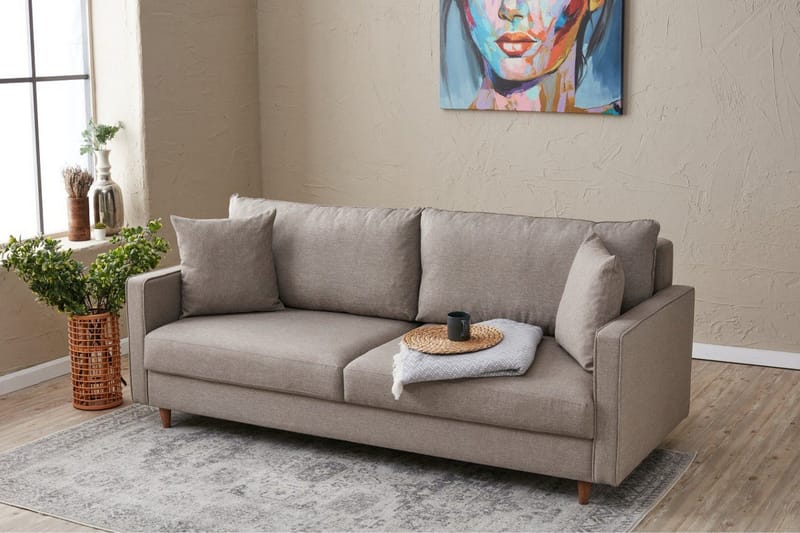 Braneles Soffa 3-sits - Beige - Möbler - Soffa - 3 sits soffa