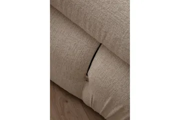 Bubblig Soffa 3-sits Belgin med fasta armstöd och repdetaljer - Ljusbeige - Möbler - Soffa - Modulsoffa - Komplett modulsoffa