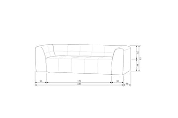 Byxelkroken 3-sits Soffa - Mörkgrå - Möbler - Soffa - 3 sits soffa