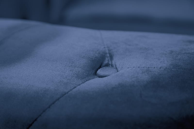 Chesterfield Lyx 3-sits Sammetssoffa - Djup soffa - Blå - Möbler - Soffa - 3 sits soffa