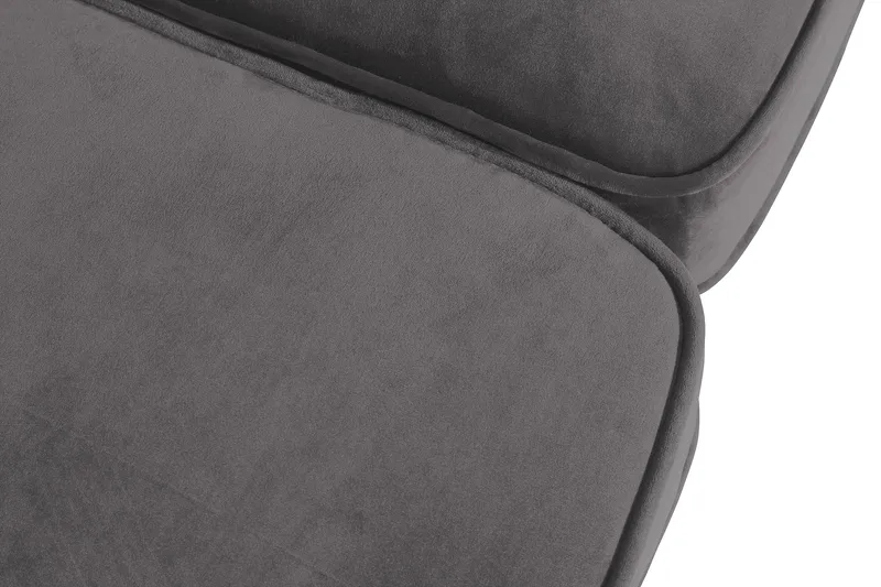 Chesterfield Lyx 3 sits Sammetssoffa - Djup soffa - Mörkgrå - Möbler - Soffa - 3 sits soffa