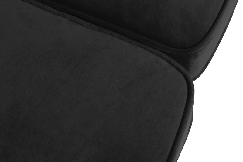 Chesterfield Lyx 3-sits Sammetssoffa - Djup soffa - Svart - Möbler - Soffa - 3 sits soffa