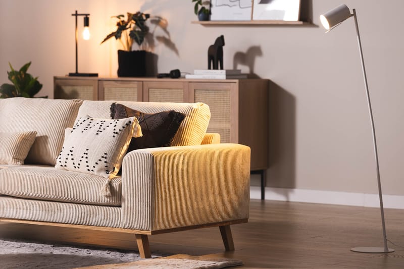 Copenhagen 3-sits Manchestersoffa - Beige - Möbler - Soffa - 3 sits soffa