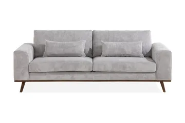 Copenhagen 3-sits Manchestersoffa - Ljusgrå - Möbler - Soffa - 3 sits soffa