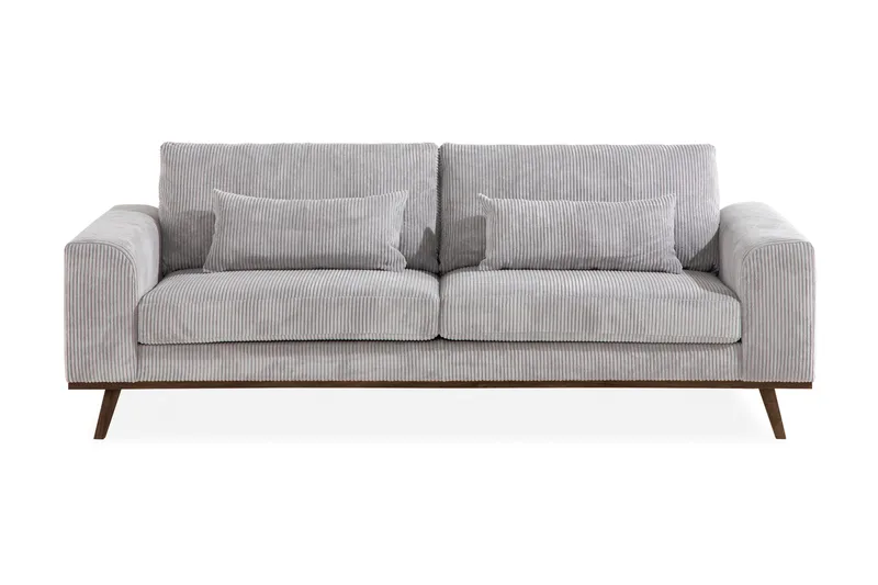 Copenhagen 3-sits Manchestersoffa - Ljusgrå - Möbler - Soffa - 3 sits soffa