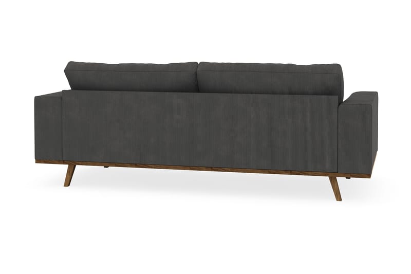 Copenhagen 3-sits Manchestersoffa - Mörkgrå - Möbler - Soffa - 3 sits soffa