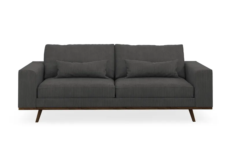 Copenhagen 3-sits Manchestersoffa - Mörkgrå - Möbler - Soffa - 3 sits soffa