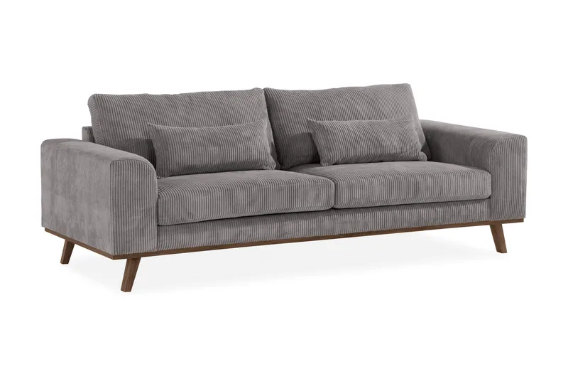 Copenhagen 3-sits Manchestersoffa - Mörkgrå - Möbler - Soffa - 3 sits soffa