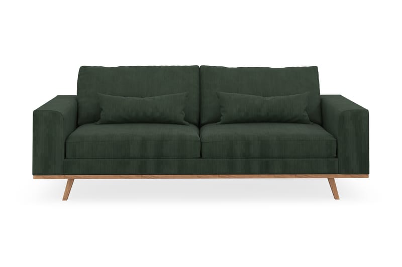 Copenhagen 3-sits Manchestersoffa - Mörkgrön - Möbler - Soffa - 3 sits soffa