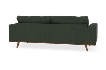 Copenhagen 3-sits Manchestersoffa - Mörkgrön - Möbler - Soffa - 3 sits soffa