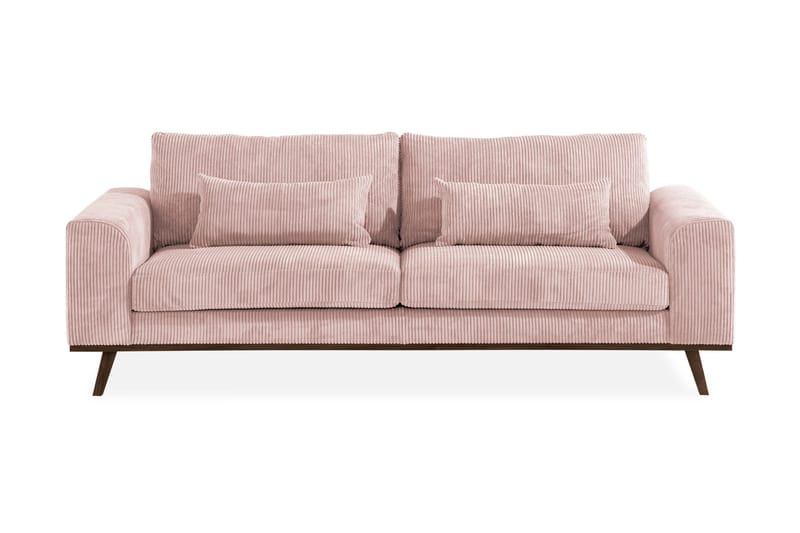 Copenhagen 3-sits Manchestersoffa - Rosa - Möbler - Soffa - 3 sits soffa
