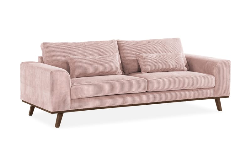 Copenhagen 3-sits Manchestersoffa - Rosa - Möbler - Soffa - 3 sits soffa