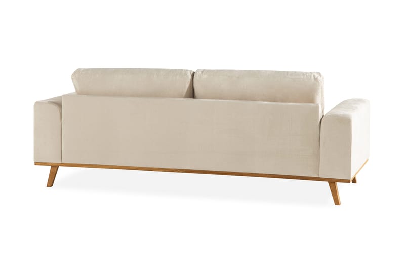 Copenhagen 3-sits Sammetssoffa - Beige - Möbler - Soffa - 3 sits soffa