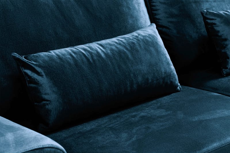 Copenhagen 3-sits Sammetssoffa - Blå - Möbler - Soffa - 3 sits soffa