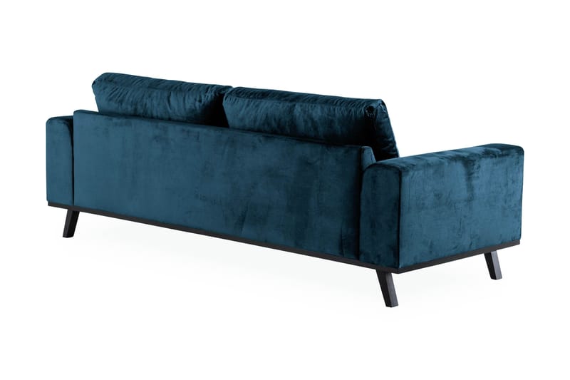 Copenhagen 3-sits Sammetssoffa - Blå - Möbler - Soffa - 3 sits soffa