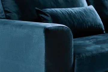 Copenhagen 3-sits Sammetssoffa - Blå - Möbler - Soffa - 3 sits soffa