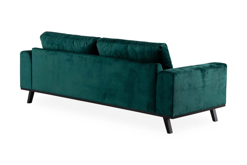 Copenhagen 3-sits Sammetssoffa - Grön - Möbler - Soffa - 3 sits soffa