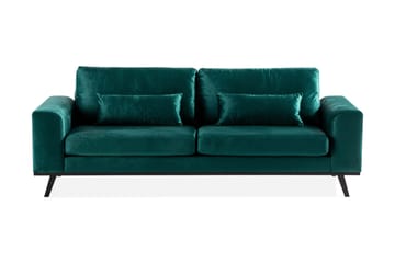 Copenhagen 3-sits Sammetssoffa - Grön - Möbler - Soffa - 3 sits soffa