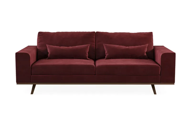 Copenhagen 3-sits Sammetssoffa - Lila - Möbler - Soffa - 3 sits soffa