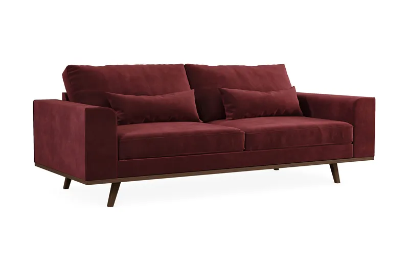 Copenhagen 3-sits Sammetssoffa - Lila - Möbler - Soffa - 3 sits soffa