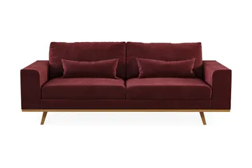 Copenhagen 3-sits Sammetssoffa
