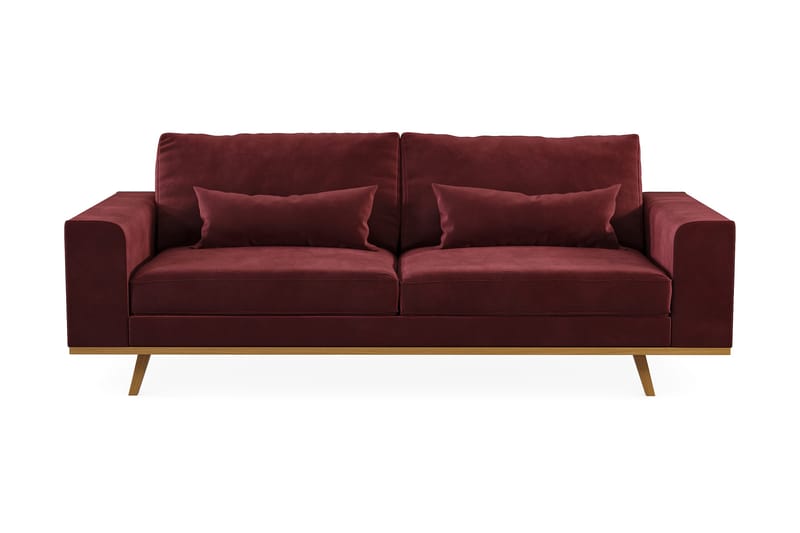 Copenhagen 3-sits Sammetssoffa - Lila - Möbler - Soffa - 3 sits soffa