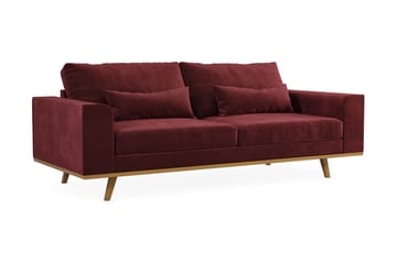 Copenhagen 3-sits Sammetssoffa - Lila - Möbler - Soffa - 3 sits soffa