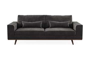Copenhagen 3-sits Sammetssoffa - Mörkgrå - Möbler - Soffa - 3 sits soffa