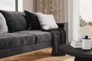 Copenhagen 3-sits Sammetssoffa - Mörkgrå - Möbler - Soffa - 3 sits soffa