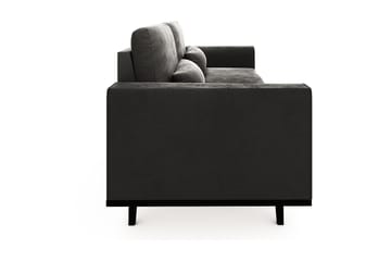 Copenhagen 3-sits Sammetssoffa - Mörkgrå - Möbler - Soffa - 3 sits soffa