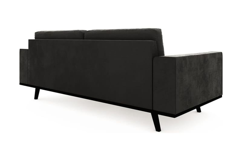 Copenhagen 3-sits Sammetssoffa - Mörkgrå - Möbler - Soffa - 3 sits soffa
