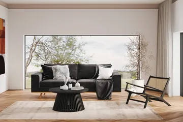 Copenhagen 3-sits Sammetssoffa - Mörkgrå - Möbler - Soffa - 3 sits soffa