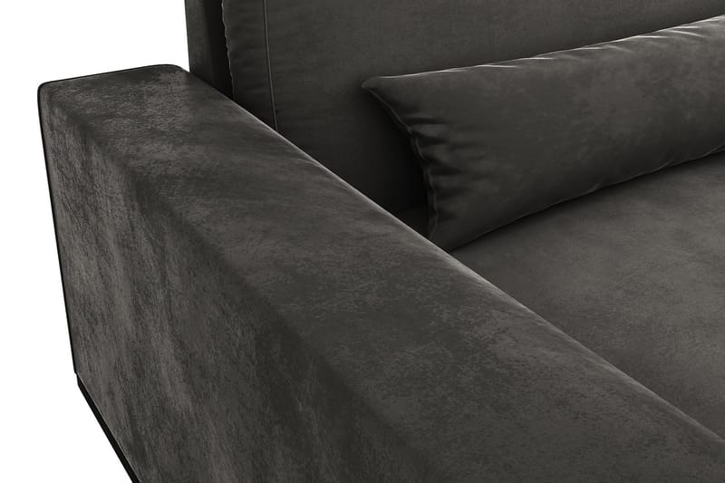 Copenhagen 3-sits Sammetssoffa - Mörkgrå - Möbler - Soffa - 3 sits soffa