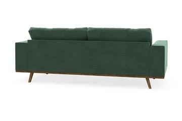 Copenhagen 3-sits Sammetssoffa - Mörkgrön - Möbler - Soffa - 3 sits soffa