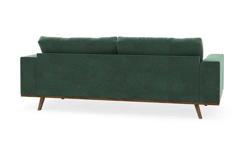 Copenhagen 3-sits Sammetssoffa - Mörkgrön - Möbler - Soffa - 3 sits soffa