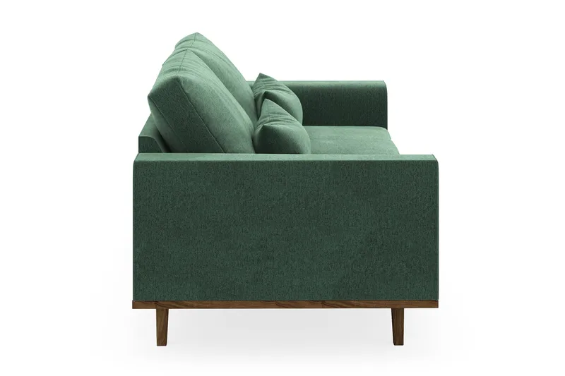 Copenhagen 3-sits Sammetssoffa - Mörkgrön - Möbler - Soffa - 3 sits soffa