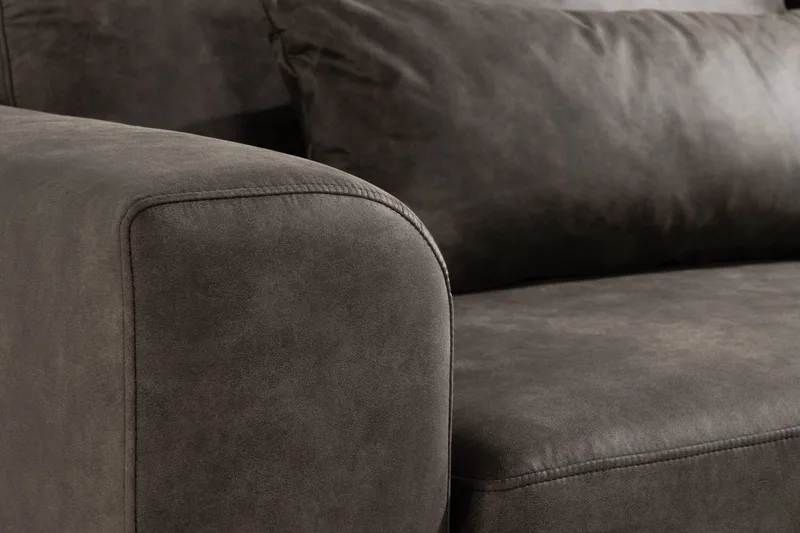 Copenhagen 3-sits Soffa i Konstläder - Mörkgrå - Möbler - Soffa - 3 sits soffa